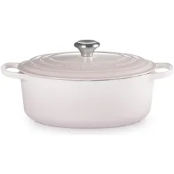 Le Creuset Signature Bräter Oval 29 cm Shell Pink, Pfanne + Kochtopf, Pink, Rosa