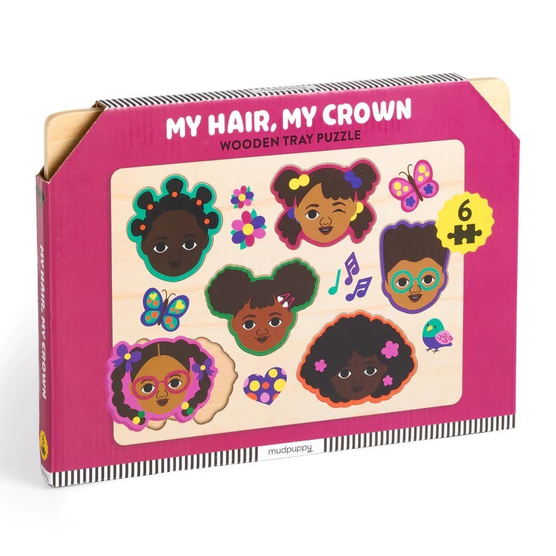 Mudpuppy Houten puzzel: Mijn haar, mijn kroon