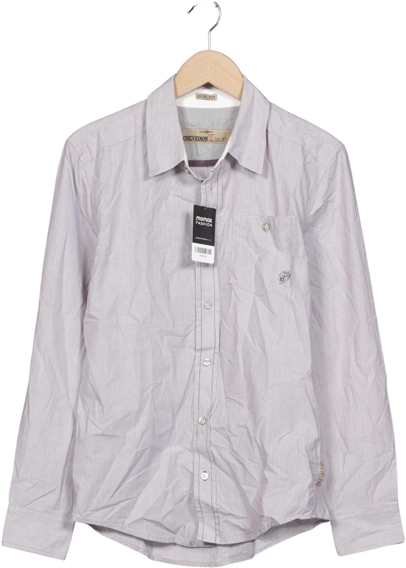 Chevignon Herren Hemd, Grau, Gr. S, Baumwolle - Second Hand