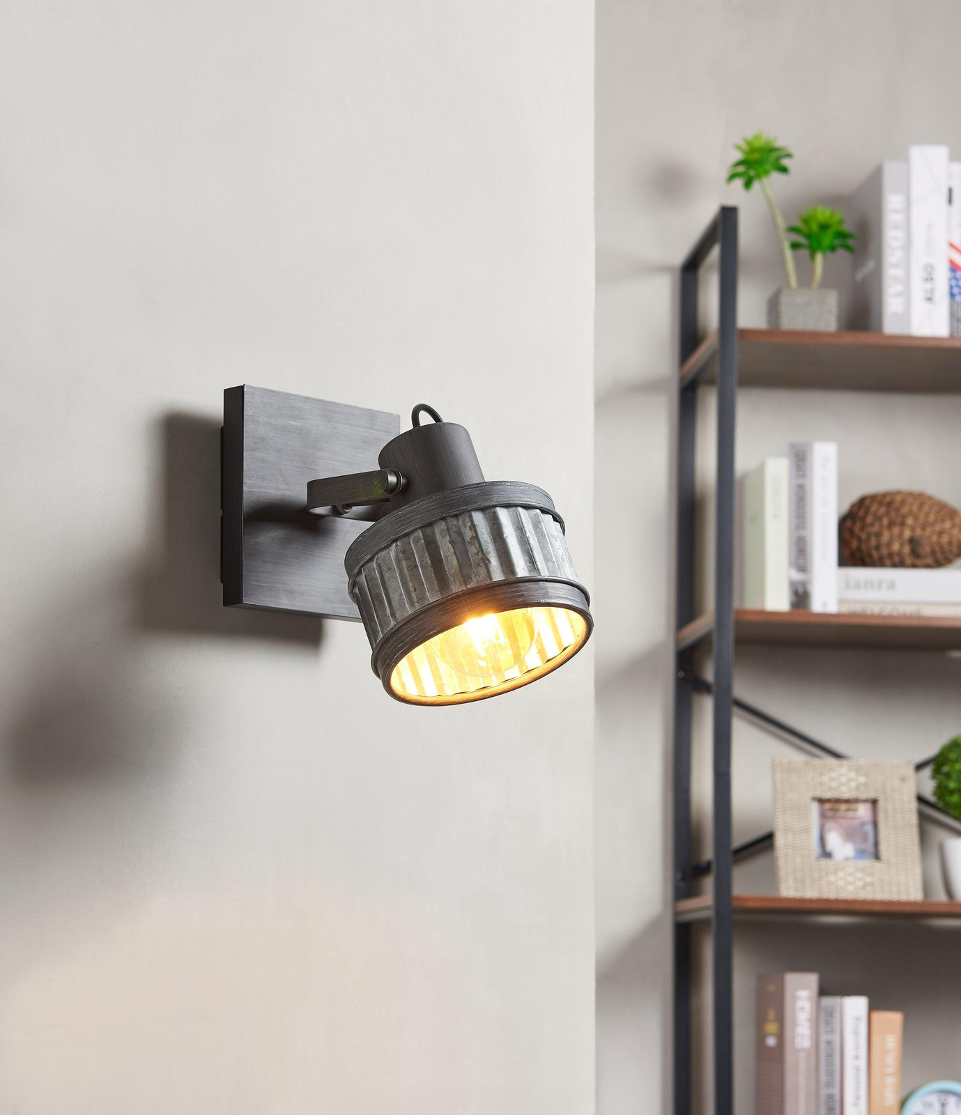 Eglo Turrock inbouwspot zwart en grijs met E27 fitting en IP20 bescherming