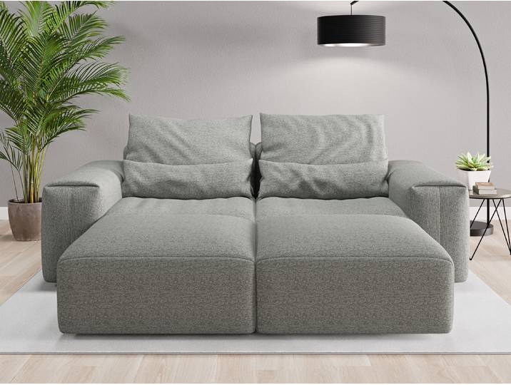 Loveseat Denver - Grau (Staubgrau) - Feiner Strukturstoff