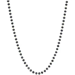 Sagapo S'AgapÃμ - Necklace with black beads Happy SHAC47, Handykette, Gold, Schwarz