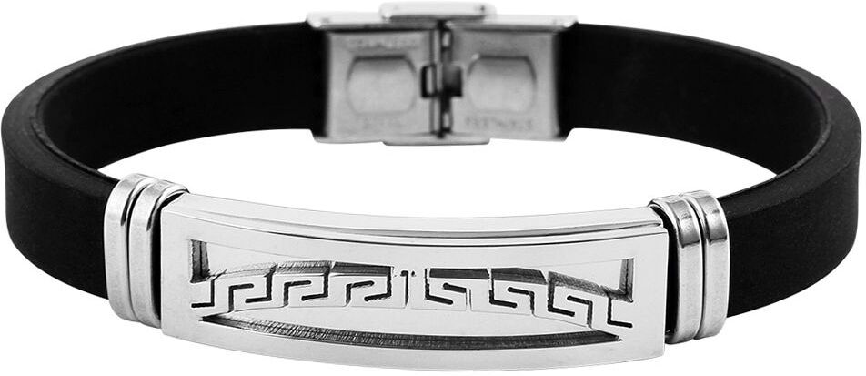 Armband ADELIA´S "Armband aus Silikon 21 cm", schwarz, Armbänder, Damen, 21cm, Synthetik, Armband, Geschenkidee: zeitlos und vielseitig