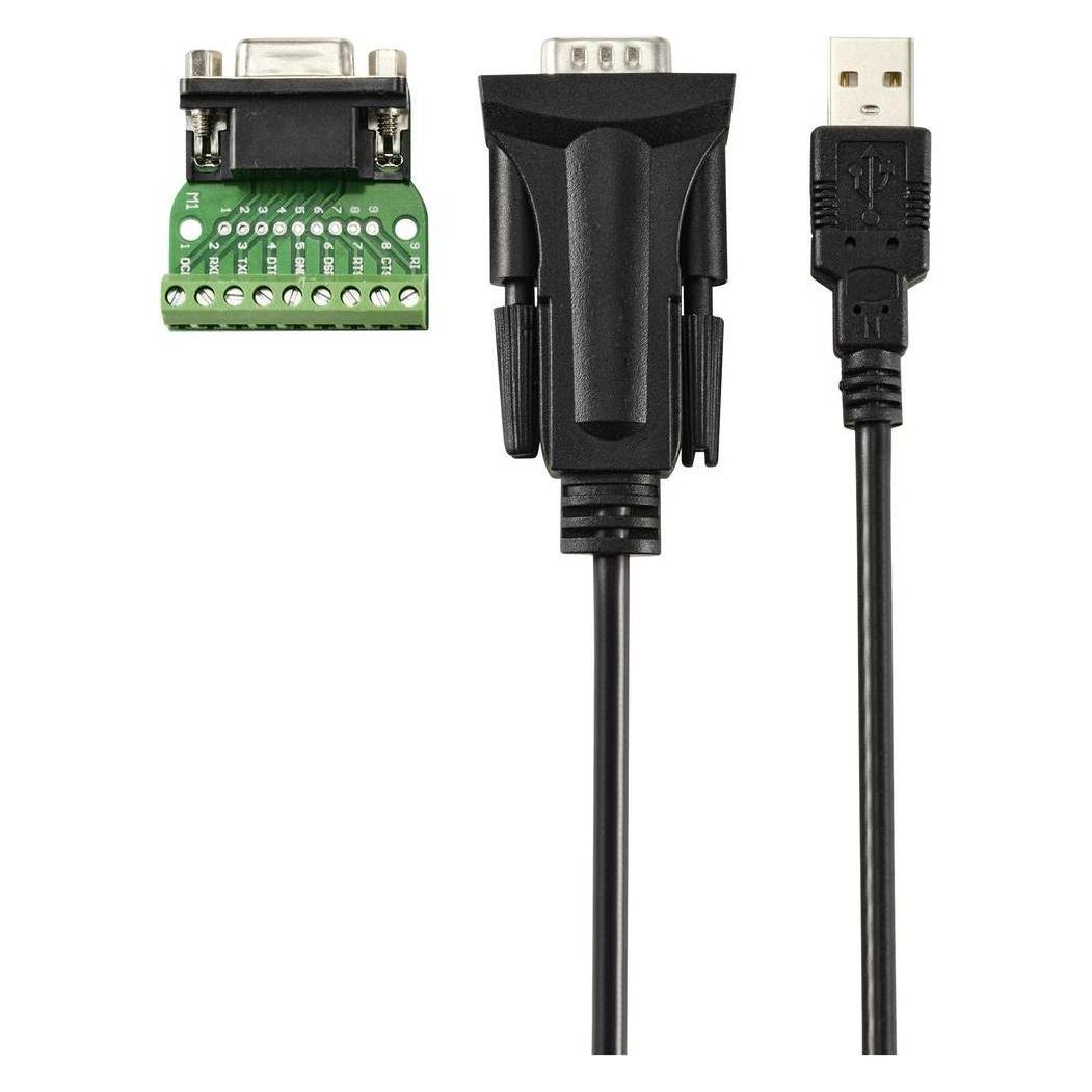 Renkforce USB 2.0, Seriell Adapter (1x USB 2.0 Stecker A - 1x Seriell (9pol.), S (1.80 m, USB 2.0) (null)