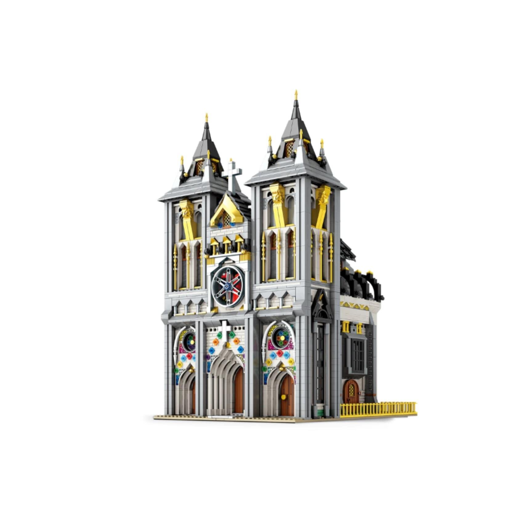Reobrix 66027 Mittelalterliche Kirche Klemmbaustein Gebäude 3468 Teile ab 14