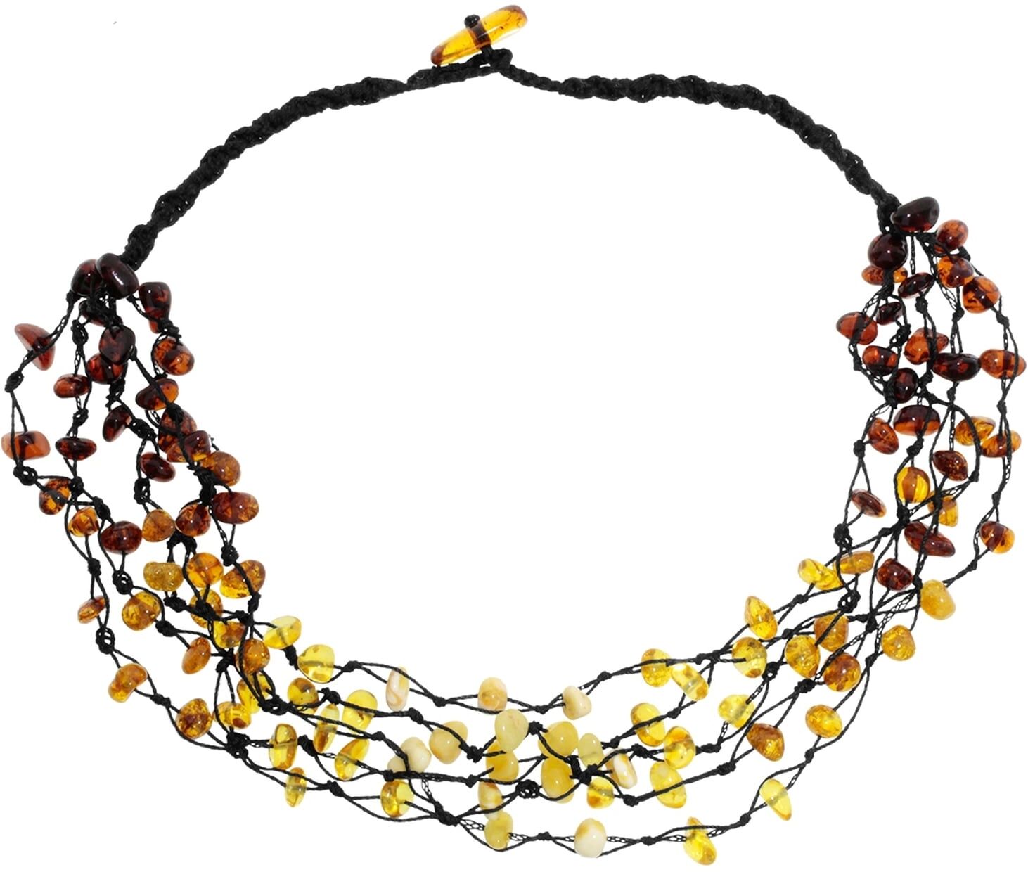 Gliederkette OSTSEE-SCHMUCK "Ostsee-Schmuck Kette Tonia Kette Tonia", braun (weiß, neutral), Halsketten, Damen, 50cm, Bernstein, L: 50, Gliederkette