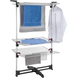 Metaltex Turmwäschetrockner 'Ciclone Vario', Wäscheständer, Silber