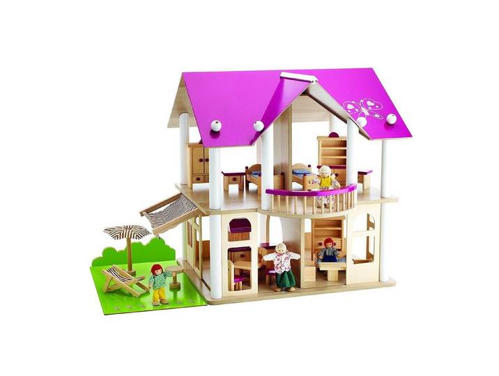 Eichhorn Puppenhaus 100002513 Puppenvilla inklusive 4 Puppen und Möbel, 27