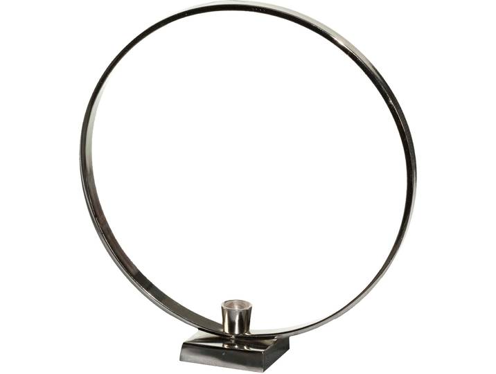 Kerzenhalter CREATIV HOME Stabkerzenhalter OPUS, aus Aluminium , silber (silberfarben), B:31cm H:33cm T:8cm, Aluminium, Kerzenhalter, Kerzenhalter, in runder Form