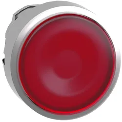 Schneider Electric ZB4BW343 Leuchtdrucktaster, Frontelement, Harmony XB4, Metall, 22mm, rot, unbeschriftet, tastend, für universelle LED