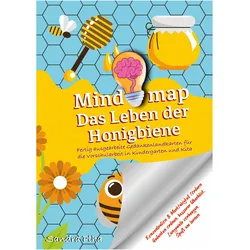 Tredition KitaFix-Mindmap Das Leben der Honigbiene (Fertig ausgearbeitete Gedankenlandkarten für die Vors