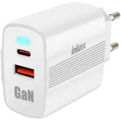 Inkax GaN USB-C Adapter (18 W), USB Ladegerät, Weiss