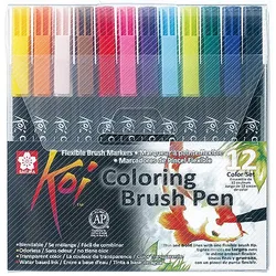 Sakura, Malstifte, Koi Color Brush Brushsticks Set (12x)
