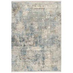 Webteppich Farina 200 x 250 cm Mischgewebe Blau
