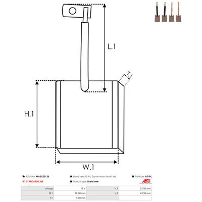 AS-PL Kohlebürste, Starter MASX25-26