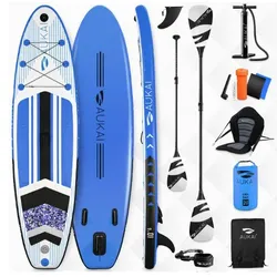 Stand Up Paddle Board "AUKAI Pro" mit Kajak-Sitz blau