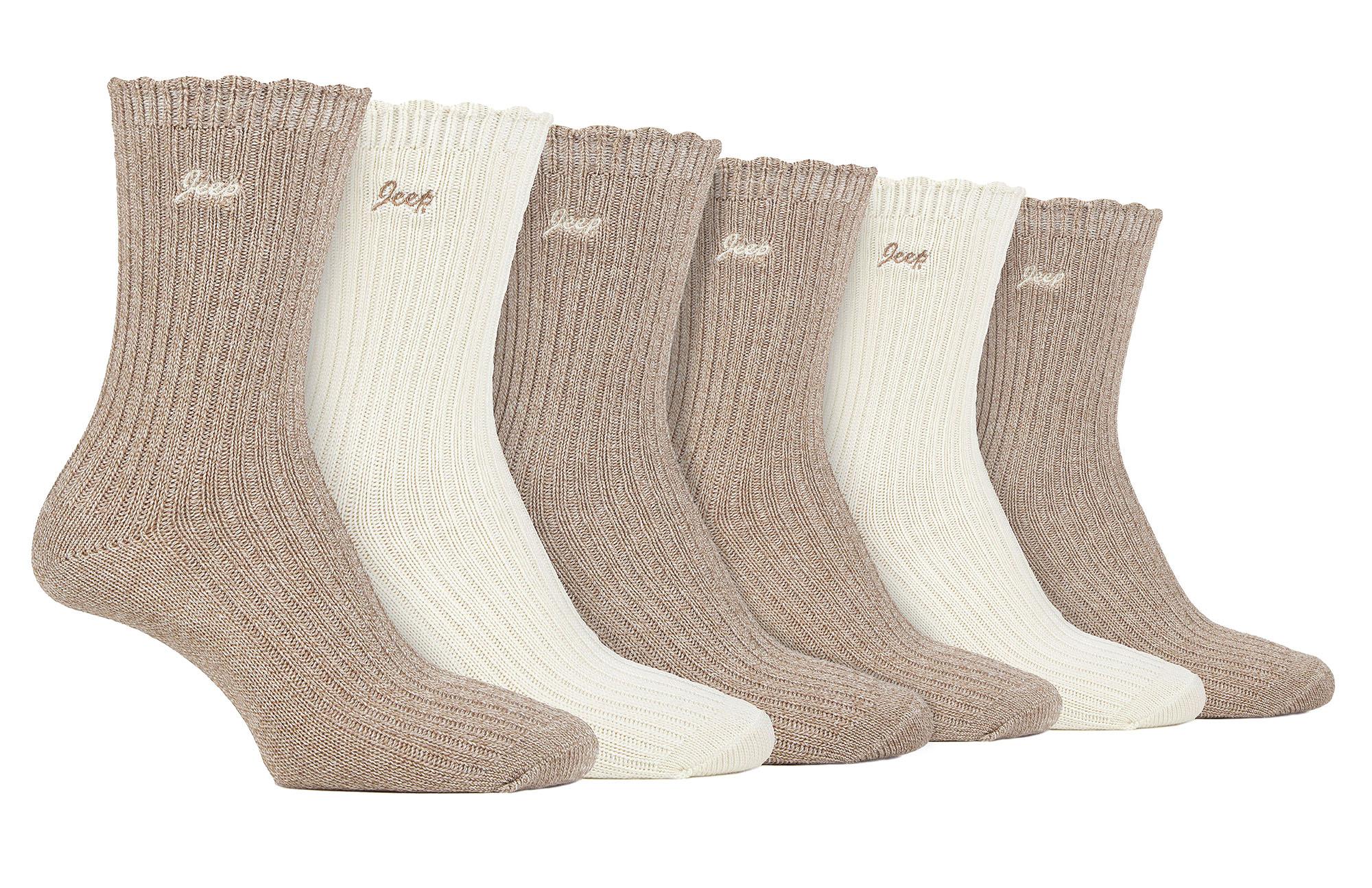 Dames 6-Pack Bamboe Stoppersokken | Schattige Golfrand Sokken