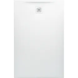 Laufen rechteck Duschwanne „Pro“ Ablauf kurze Seite 1400 × 900 mm ohne Oberflächenbeschichtung, ohne Oberflächenveredelung, in Anthrazit