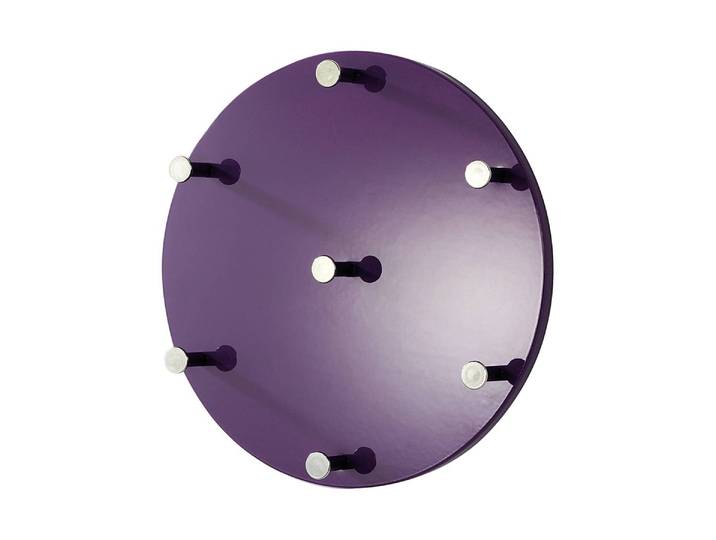 Porte-manteaux mural Haloba 35 x 35 x 5cm Mauve/Mûre brillant