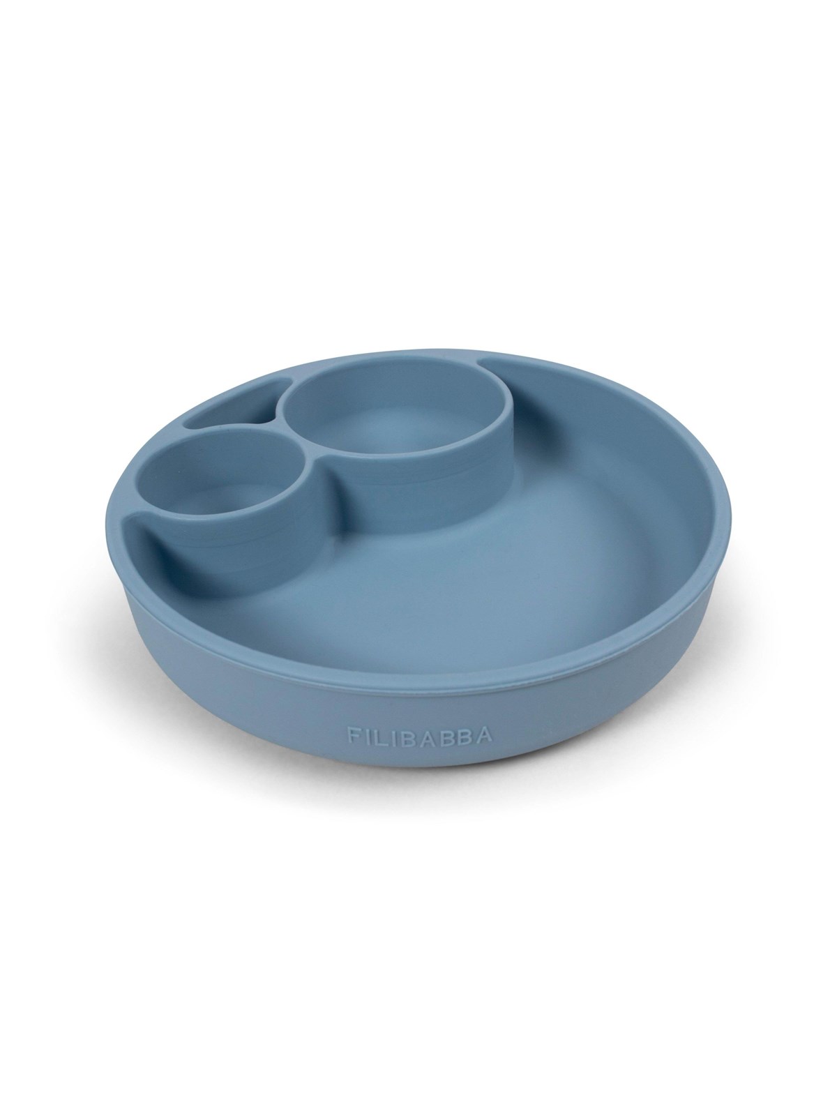 Filibabba Silicone divided plate - Powder Blue