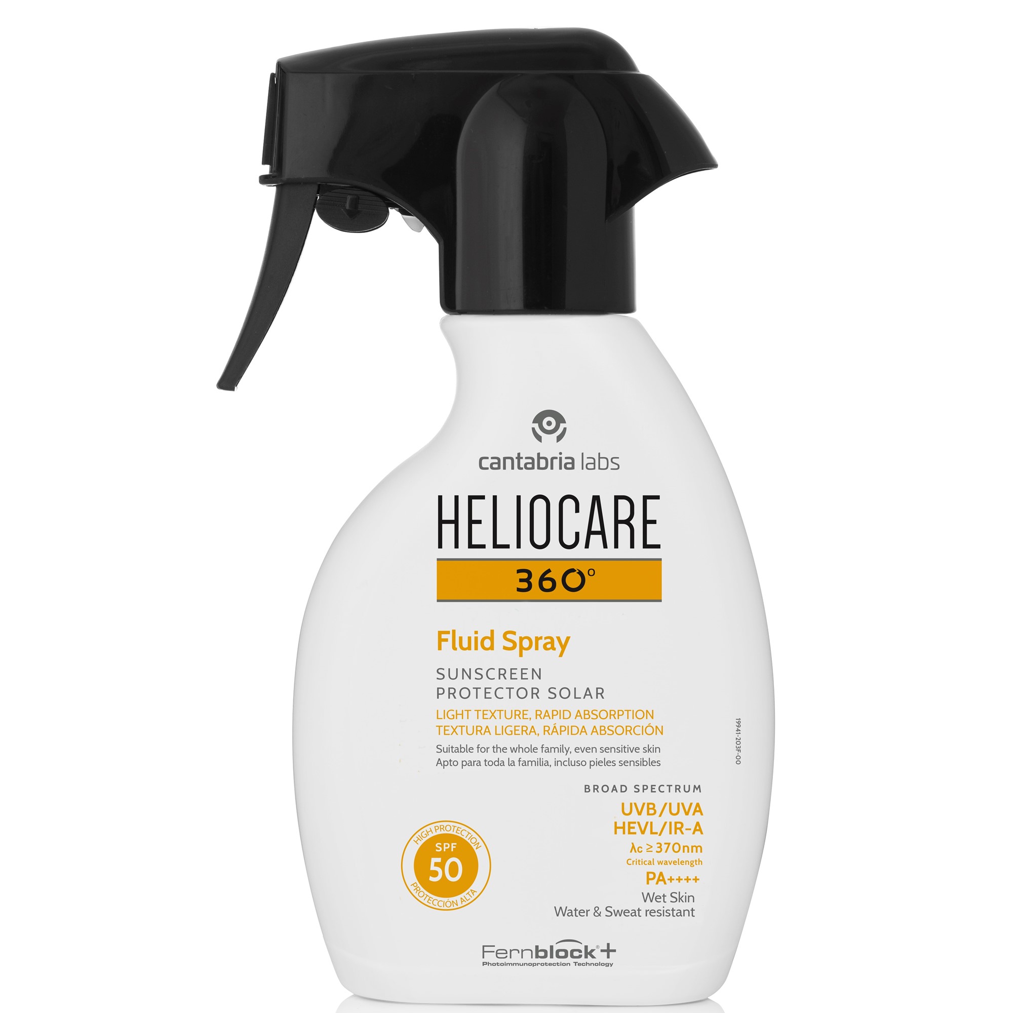 Heliocare 360º Fluid Spray SPF50 Body Sunscreen 250mL SPF50
