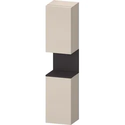Duravit Collection One Hochschrank, Türanschlag links, 400x360x1760mm, Nische Graphit Supermatt, QA1346L80830010, Farbe: Taupe Supermatt/mit Nischenbeleuchtung