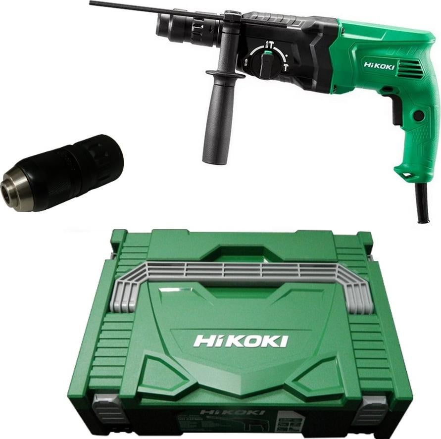 HiKOKI boorhamer en beitelhamer DH24PMHW1Z met SDS Plus, 730W en verwisselbare boorkop