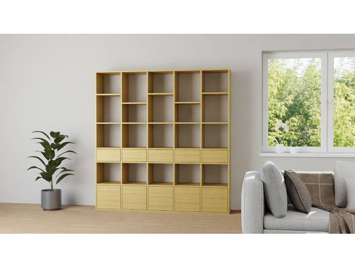 Massivholzregal mit vielen Optionen - Bücherregal wie vom Tischler Eiche Natur geölt