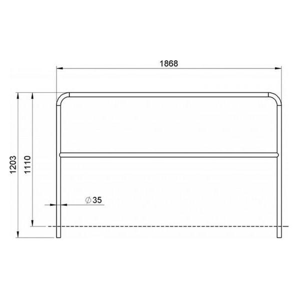 Alutruss BE-1G2 Bühnengeländer (59970541)
