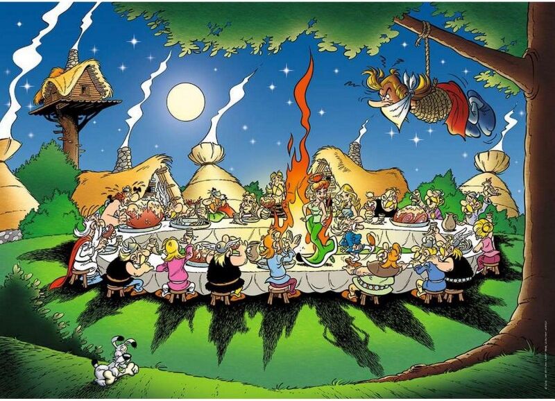 Nathan puzzle 1500 p - Le banquet / Astérix