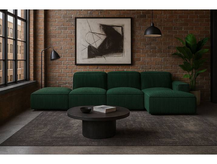 Kaiser Möbel Ecksofa Ecksofa Cursal – modulares L-Sofa mit großzügigem Design, Einzelsofa, L-Form, modulares System, minimalistisches Design