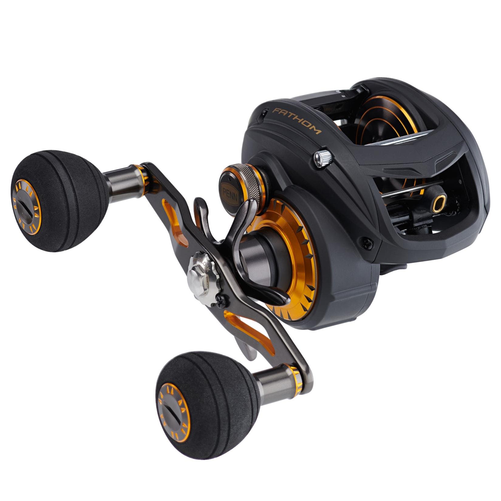 Penn Fathom 400 Low Profile Baitcastrolle Meer Linkshand