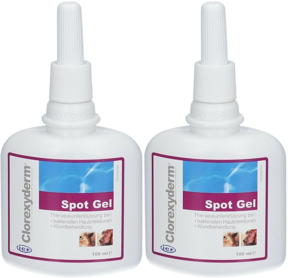 Chlorexyderm Clorexyderm Spot Gel f.Hunde/Katzen 2x 2x100 ml