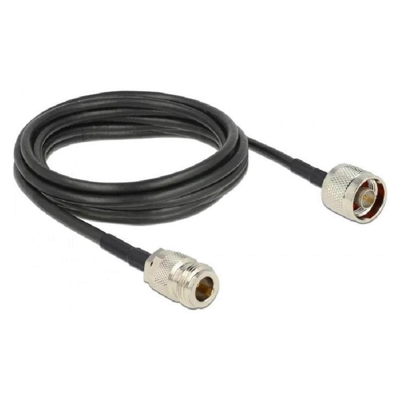 Delock N-Stecker zu N-Buchse, 3m (Antennenkabel) (88682)