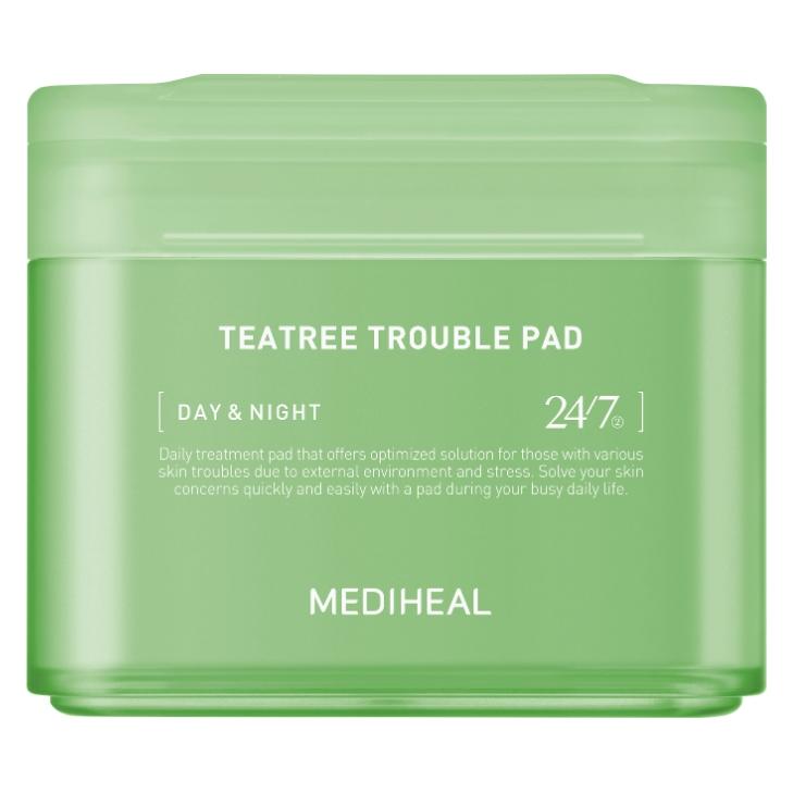 Mediheal Teatree Trouble Pad Square Cotton Facial Toner Pads with Tea Tree (Reinigungstücher Gesicht, 370 g) (MEH-00001)