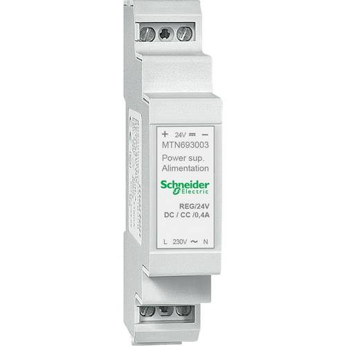 Schneider Electric MTN693003 Spannungsversorgung REG, DC 24 V/0,4 A, lichtgrau Kleinverteilerzubehör 1St.