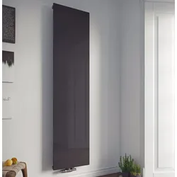 XIMAX Heizkörper P1 Glas EC mit Mittenanschluss - 1500x445 mm, 522 Watt - RAL 1015 Hellelfenbein / RAL 1015 Hellelfenbein