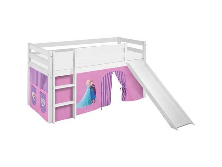 Lit surélevé ludique JELLE 90x190 cm Frozen lilas - LILOKIDS - Disney accessoires pour lit
