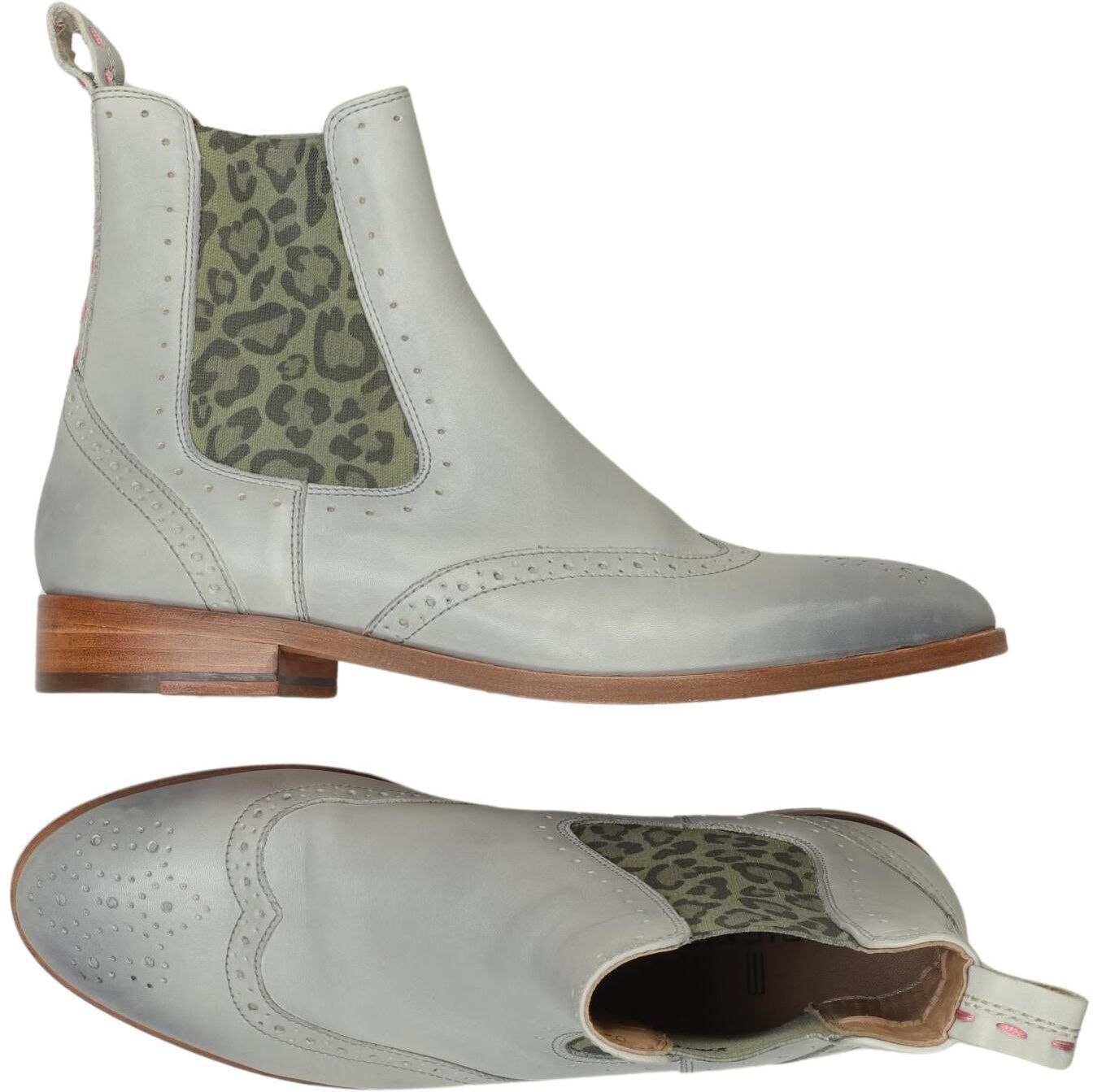 Crick IT Damen Stiefelette, Grau, Gr. EU 39, Leder - Second Hand