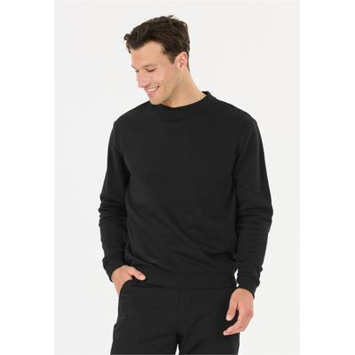 Sweatshirt NOU "Regent V2", Herren, Gr. S, schwarz, 60% Baumwolle, 40% Polyester, unifarben, normal, Rundhals, Sweatshirts Sweatshirt, im bequemen Relaxed Fit-Schnitt