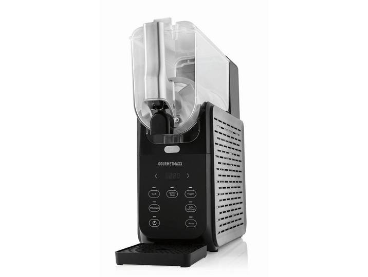 Gourmetmaxx Slush-Eismaschine GOURMETmaxx, Grau, Schwarz, Transparent, Metall, Kunststoff, 3.7 L, 15.5x43x40.5 cm, verschiedene Programme, Küchengeräte, Sonstige Küchengeräte