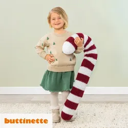 Häkelanleitung - Zuckerstange XXL aus Woll Butt Candy