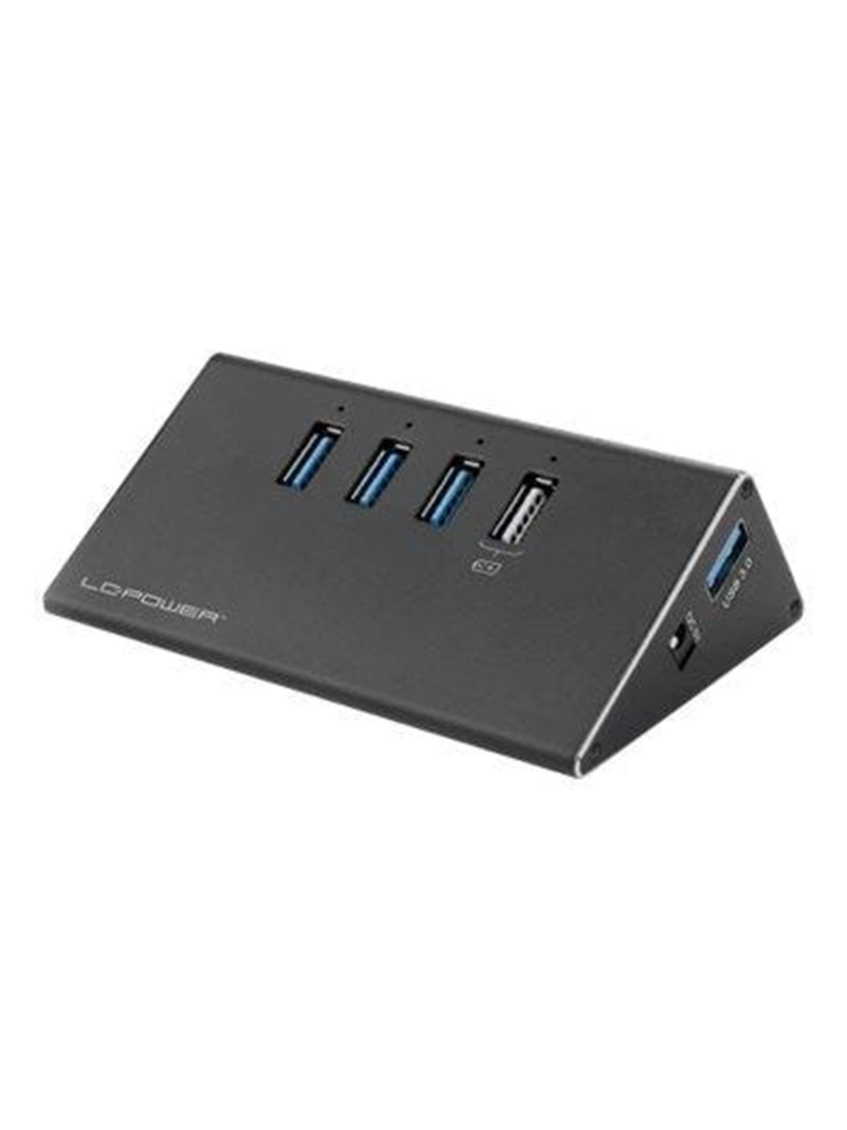 LC Power LC-HUB-ALU-2B-4 - hub - 4 ports USB-Hubs - USB 3.2 - 4 - Schwarz