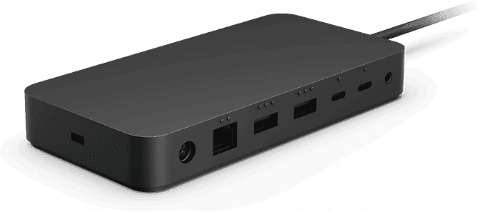 Docking Station - Microsoft Adaptador Surface Thunderbolt 4, Negro