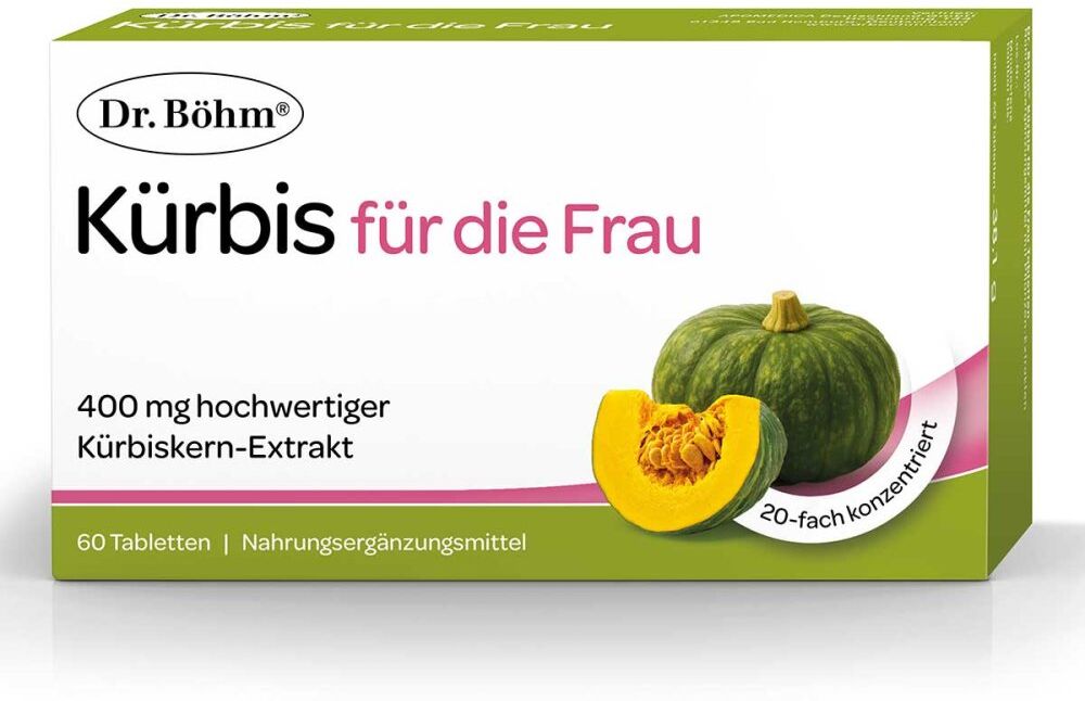 Dr. Böhm Kürbis für die Frau Tabletten