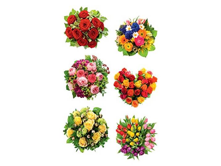 AVERY Zweckform 54383 decoratieve stickers boeket 12 stickers