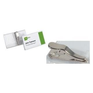Durable Hartfolien-Namensschilder mit Krokoklemme (811019)