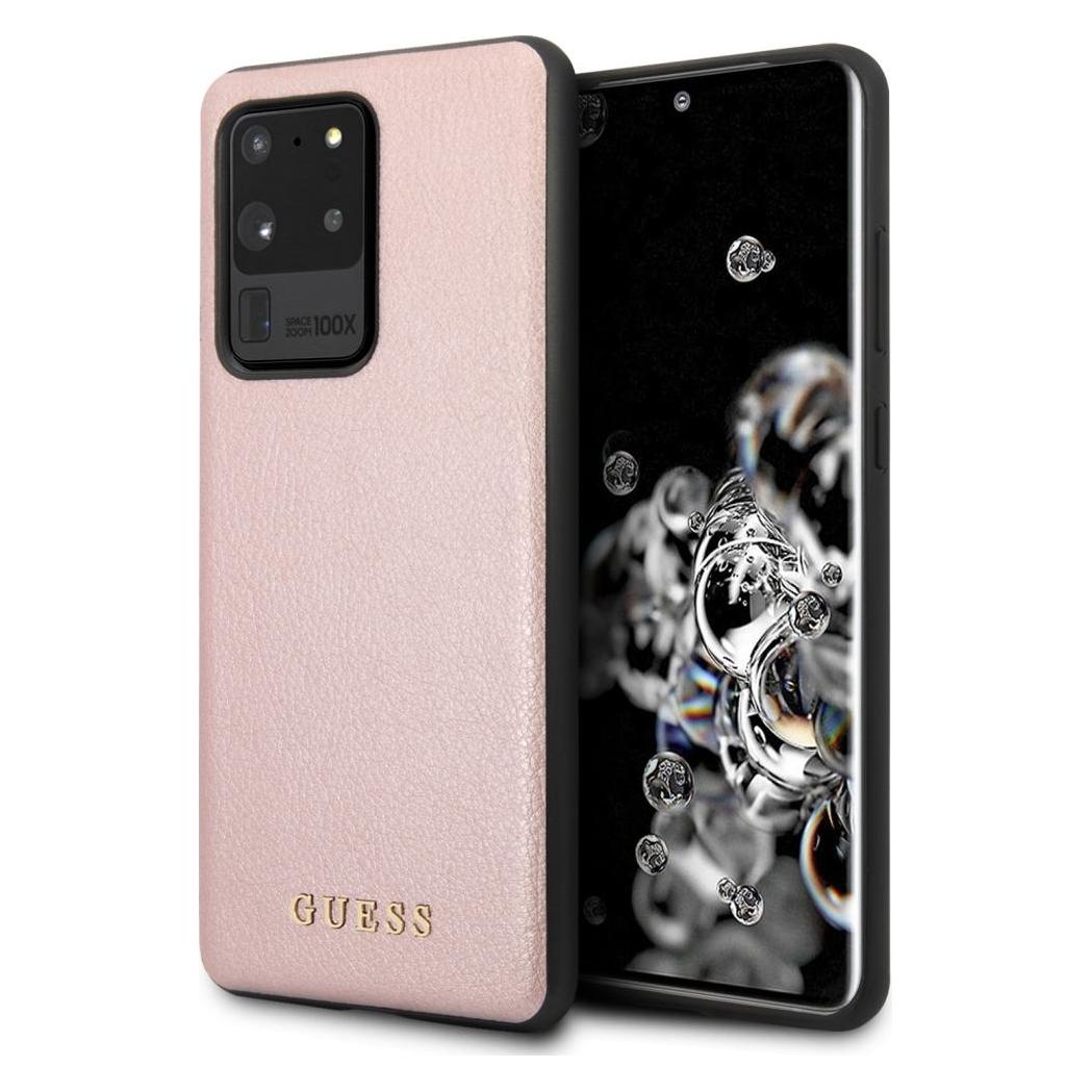 Guess Case Iridescent für G988F Samsung Galaxy S20 Ultra - rose gold (Samsung Galaxy S20 Ultra) (GUHCS69IGLRG)