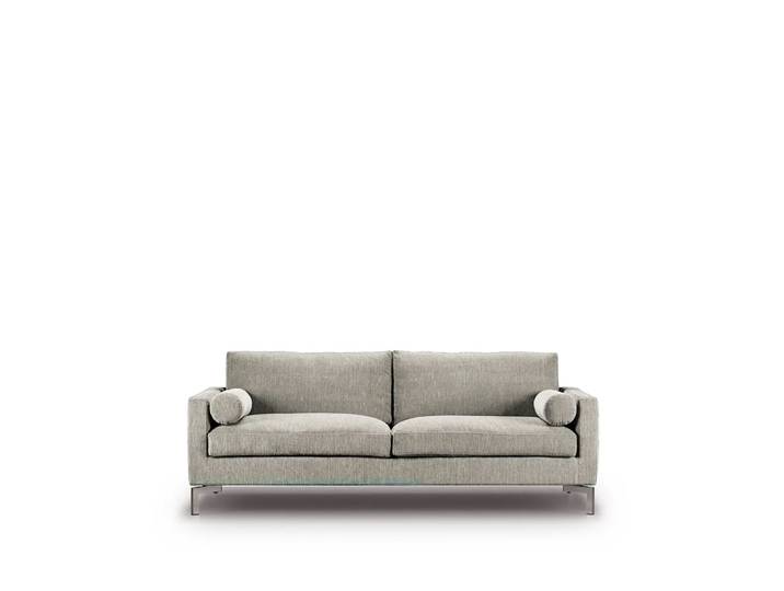 Eilersen Lift Sofa 210 cm Daunenfüllung Tyg tangent 37 beige-Stahlbeine