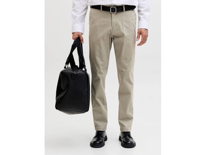Jack & Jones JJIMARCO mit Badge und hohem Tragekomfort unifarben, modisch, slim fit, Baumwollmischung